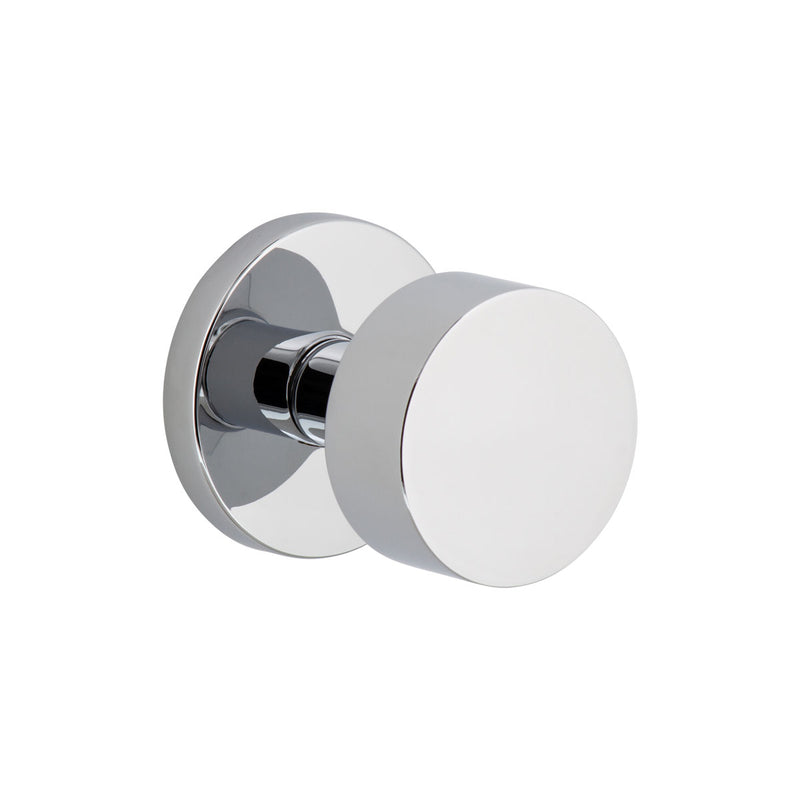 circolo rosette and knob in bright chrome viaggio hardware