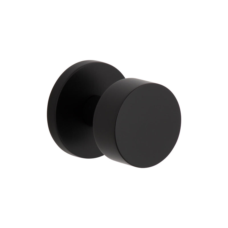 viaggio hardware circolo knob and rosette in satin black